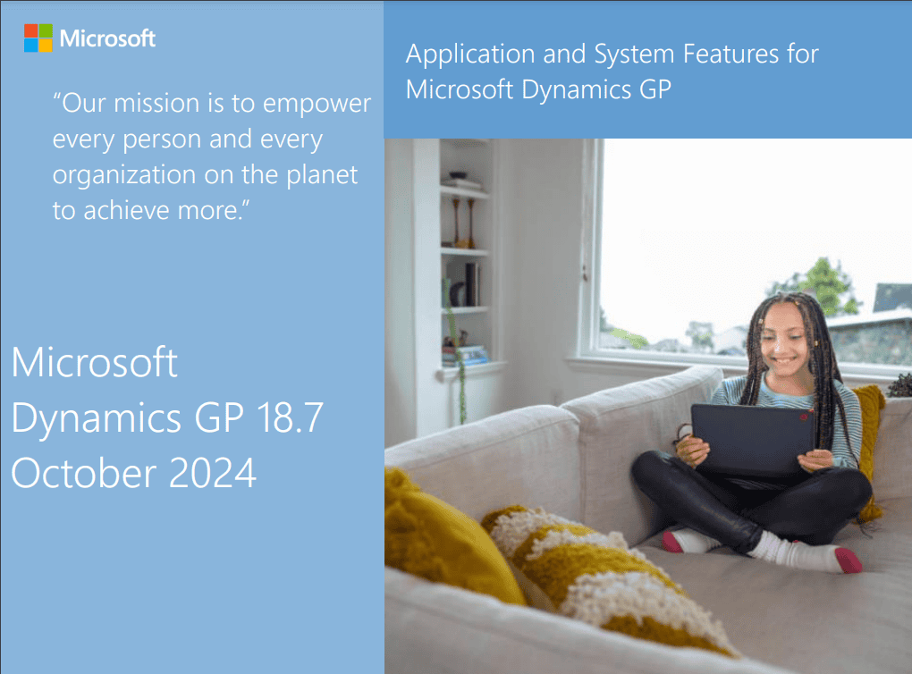 Dynamics GP 18.5 Features pdf